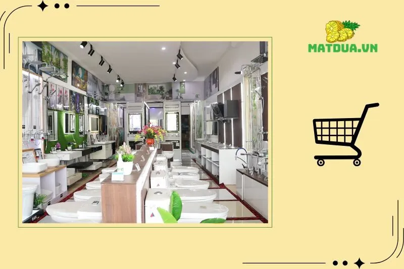 Showroom gạch ốp lát - thiết bị vệ sinh Hoàng Hà