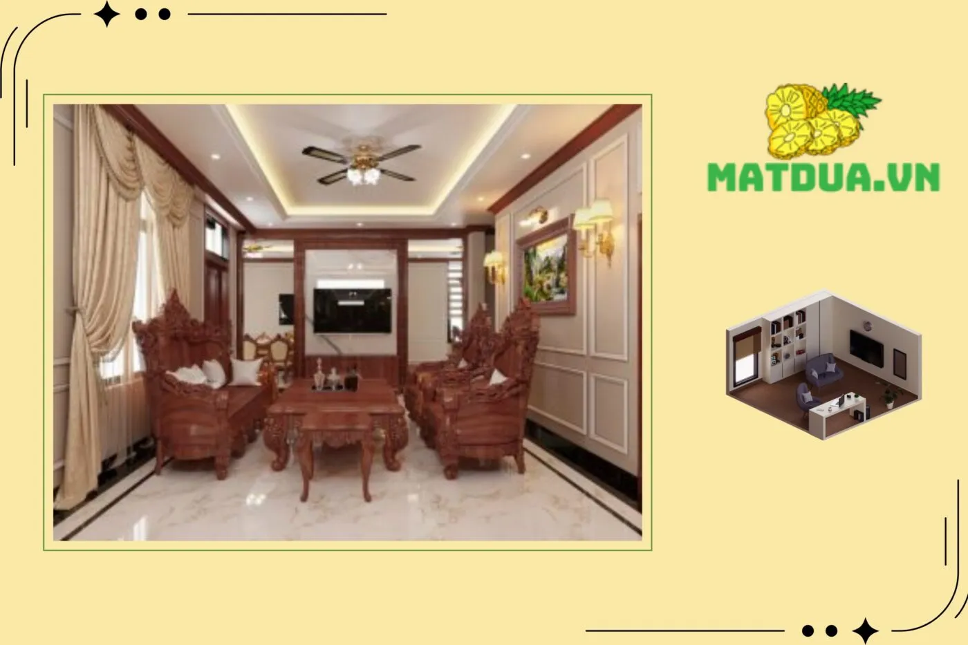 Thiết kế nội thất Hà Nam sang trọng
