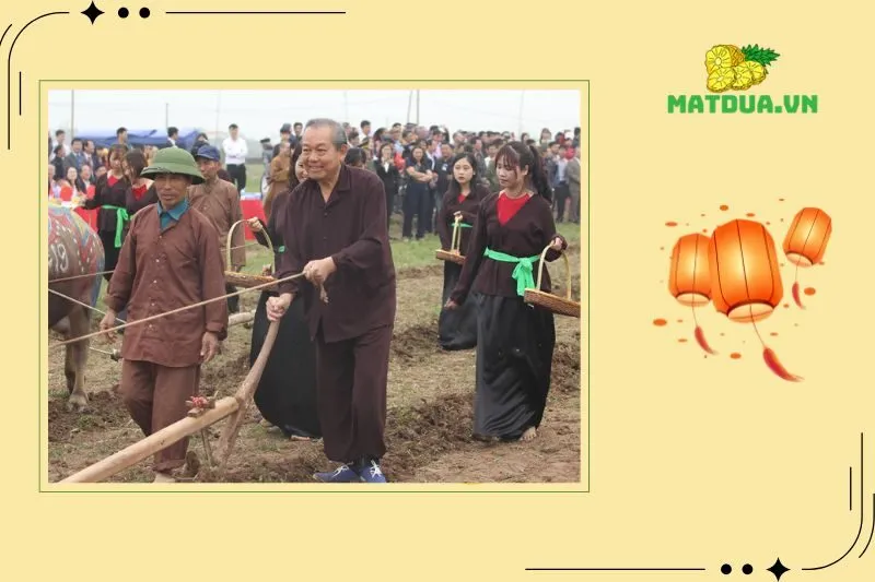 Các nghi lễ chính trong Lễ hội Tịch điền